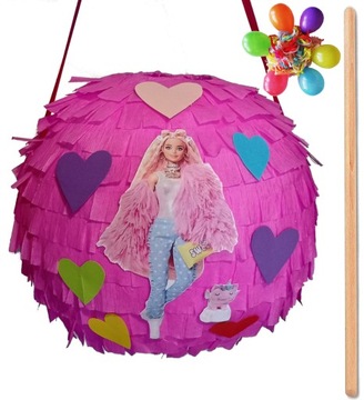PINIATA BARBIE EXTRA + GRATISY PINATA URODZINOWA !
