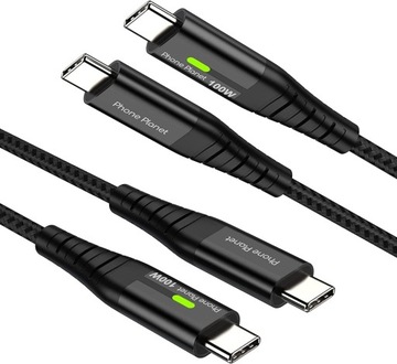 Kabel ładujący 100w USB-C na USB-C - Pd - Kabel do szybkiego ładowania