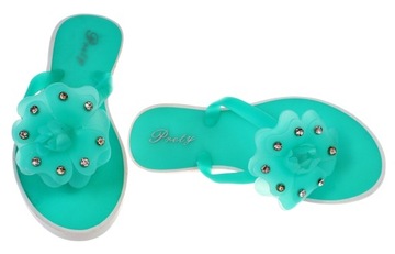 Шлёпанцы, зелёные, MELISKI KWIAT, размер 6236. 39