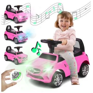 JEŹDZIK PCHACZ AUTO DLA DZIECKA ZABAWKA DLA DZIEWCZYNKI ŚWIECI GRA SAMOCHÓD