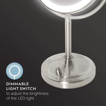 ЗЕРКАЛО ДЛЯ МАКИЯЖА СО СВЕТОДИОДНОЙ ПОДСВЕТКОЙ Косметическое