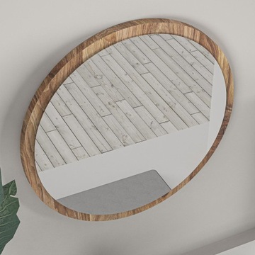Lustro ścienne orzech 45 CM