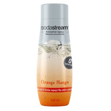 SYROP KONCENTRAT DO SATURATORA SODASTREAM POMARAŃCZA MANGO BEZ CUKRU 440 ml