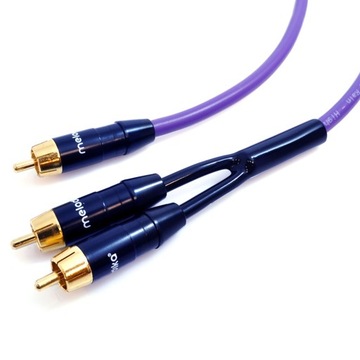 MELODIKA MDSWY20 PURPLE RAIN KABEL DO SUBWOOFERA TYP Y 1 RCA - 2 RCA 2m