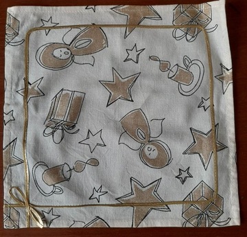 Рождественская скатерть + 12 рождественских салфеток.