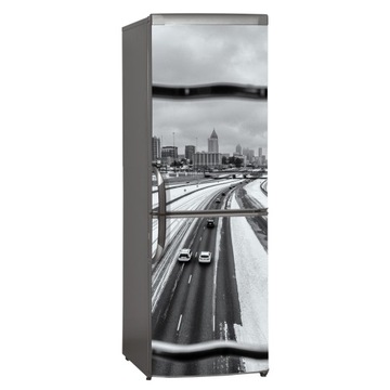 Magnes mata magnetyczna na lodówkę Zima Autostrada