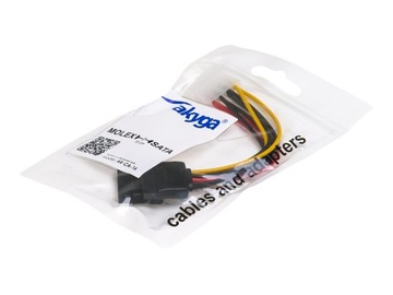 AKYGA Adapter z kablem AK-CA-16 Molex m / 2x SATA f 2x 15cm
