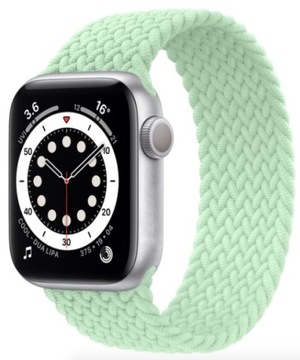 PASEK PLECIONY OPASKA PLECIONA SOLO DO APPLE WATCH 38 40 41MM MIĘTOWA