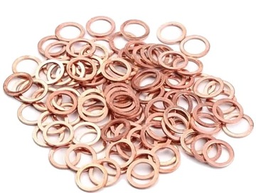 PODKŁADKI MIEDZIANE 8X14X1,5MM KPL. 100SZT.