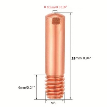 MB15AK MIG Набор наконечников сварочной горелки, 24 шт.