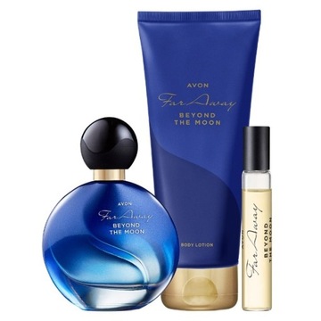 AVON FAR AWAY BEYOND THE MOON ZESTAW PREZENT DAMSKI PERFUMY 50ML