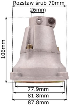 Ось приводного вала для барабана корзины шестерни кустореза 26MM 8MM 9F