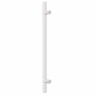 Uchwyty do szafek, 10 szt., srebrne, 224 mm, stal nierdzewna