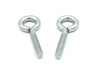 9099 A2 M4X30 ŚRUBA OCZKOWA NACIĄGOWA NIERDZEWNA WKRĘT HAK INOX kpl (2sz)