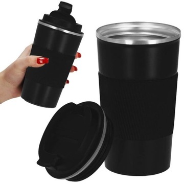 Termos KUBEK TERMICZNY ze stali nierdzewnej CZARNY 500ml