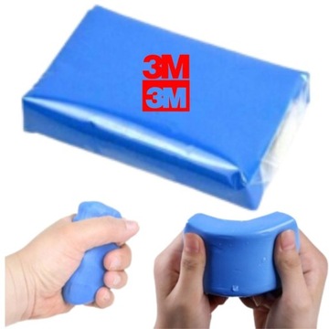 GLINKA MASA PLASTYCZNA MARKA 3M NEW CLEANER CLAY 3 SZTUKI