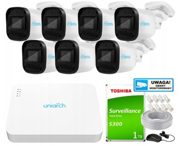 Zestaw Monitoringu IP 2Mpx 7 Kamer IPC-B122-APF28