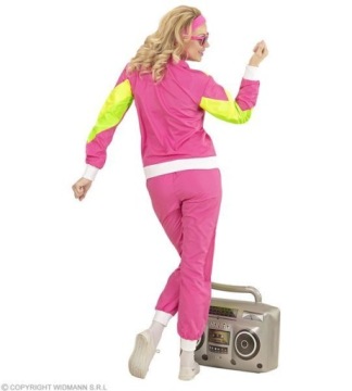 СПОРТИВНЫЙ КОСТЮМ 1980-х СПОРТИВНЫЙ КОСТЮМ СПОРТСМЕН, РОЗОВЫЙ L