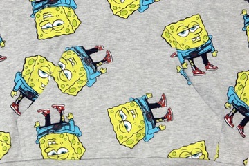 Nickelodeon SpongeBob Kanciastoporty Bluza Kaptur