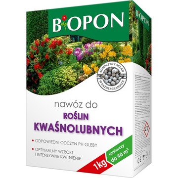 BOPON NAWÓZ GRANULOWANY DO ROŚLIN KWAŚNOLUBNYCH 1KG