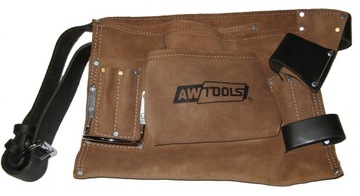 AWTOOLS PAS DEKARSKI SKÓRZANY 7 KIESZENI AW30602
