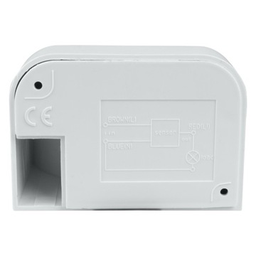PIR датчик движения, IP44, белый
