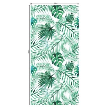 Folia witrażowa w stylu tropikalnym Prywatność #3