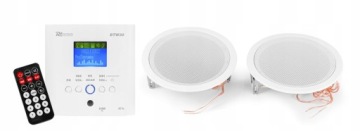 Набор из 2 настенных и потолочных динамиков BT USB FM