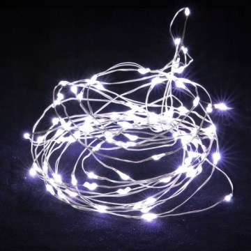 100 СВЕТОДИОДНЫХ ЛАМП ДЛЯ USB, ХОЛОДНЫЙ БЕЛЫЙ ПРОВОД