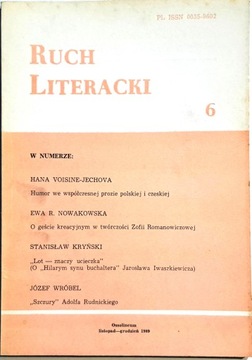 RUCH LITERACKI 6 1989