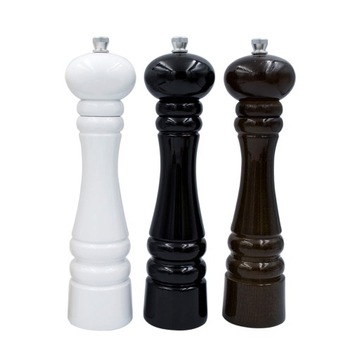 2 szt MŁYNEK RĘCZNY DREWNIANY 24CM DO PIEPRZU SOLI