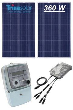 MIKRO ELEKTROWNIA SOLARNA PANEL SŁONECZNY INWERTER