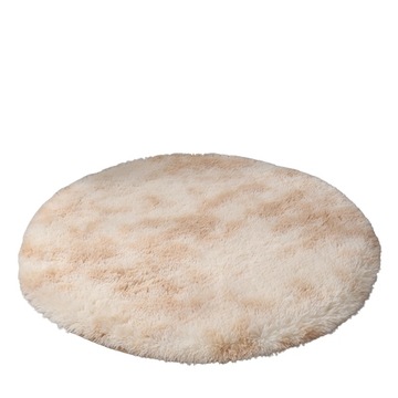 pluszowy dywan okrągły 200cm (fioletowy)