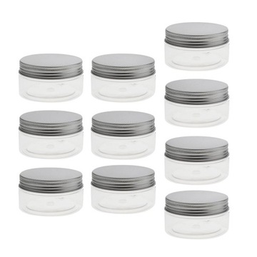 10 paczek przezroczystych plastikowych pojemników