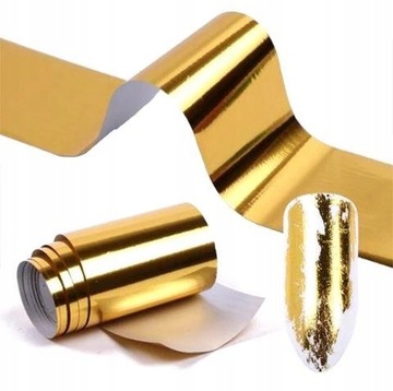 Золотая трансферная фольга FTS002