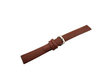 ELEGANCKI MIĘKKI PASEK DO ZEGARKA BRĄZOWY 18MM