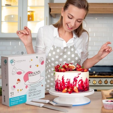 НАБОР АКСЕССУАРОВ ДЛЯ ТОРТОВ ДЛЯ НАЧИНАЮЩИХ И ПРОФЕССИОНАЛОВ