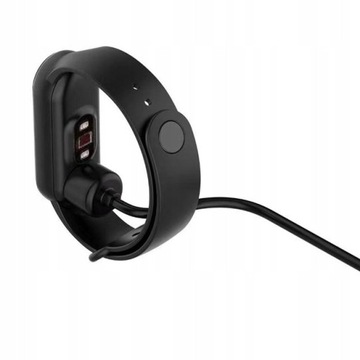 ŁADOWARKA USB MI BAND / SMART BAND 5/6/7 BLACK / CZARNY, 100CM