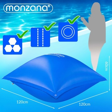 Надувная подушка для бассейна зимой, XL, 240х200см.