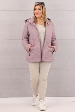 КУРТКА СТЕГАНАЯ ПЕРЕХОДНАЯ СВОБОДНАЯ ЖЕНСКАЯ С КАПЮШОНОМ, СТЕГАНЫЕ РАЗМЕРЫ