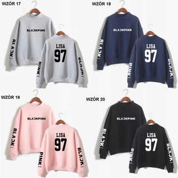 Blackpink Lisa Rose Kpop BTS 50 wzór BTS Bluza