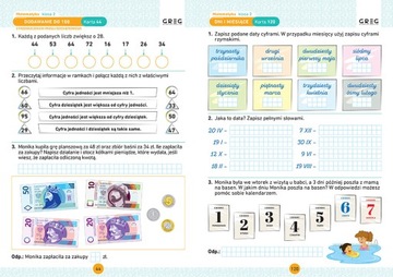 MATEMATYKA klasa 2 SP KARTY PRACY W SZKOLE I W DOMU Marta Kurdziel GREG