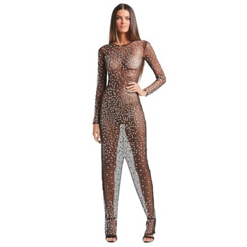 Elegancka sukienka z siateczki