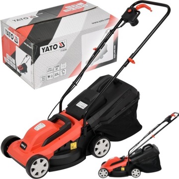 YATO KOSIARKA ELEKTRYCZNA 1300W 330mm Z KOSZEM 30l
