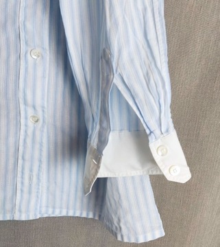 CELINE PARIS bawełniana w paski koszulowa damska bluzka made in Szwajcaria