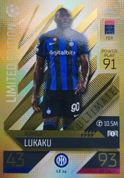 TOPPS MATCH ATTAX EXTRA 2022/23 LIMITED LUKAKU