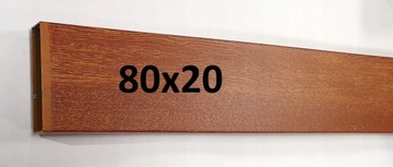 ПРОФИЛЬ 80X20мм, дуб под дерево, оцинкованный, золотистый, 1 метр в наличии немедленно.