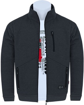 SUPER BLUZA MĘSKA FR/TZ ROZPINANA XXL antr OKAZJA