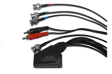 Kabel do monitorów PVM. Gniazdo Euro/4 wtyki BNC