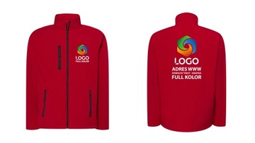 Męski softshell roboczy z własnym nadrukiem logo